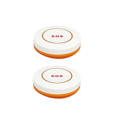TAIBOAN Mini buton de urgență pentru bătrâni în formă rotundă SOS fără fir 433M Buton cu senzor pentru efracție acasă pentru sistem de alarmă de acasă de 433MHz