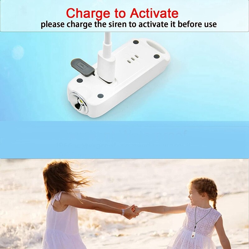 Isiklik äratus, turvaalarm naistele SOS LED valgusega, 130 DB sireen, veekindel võtmehoidja heliseade lastele vanematele