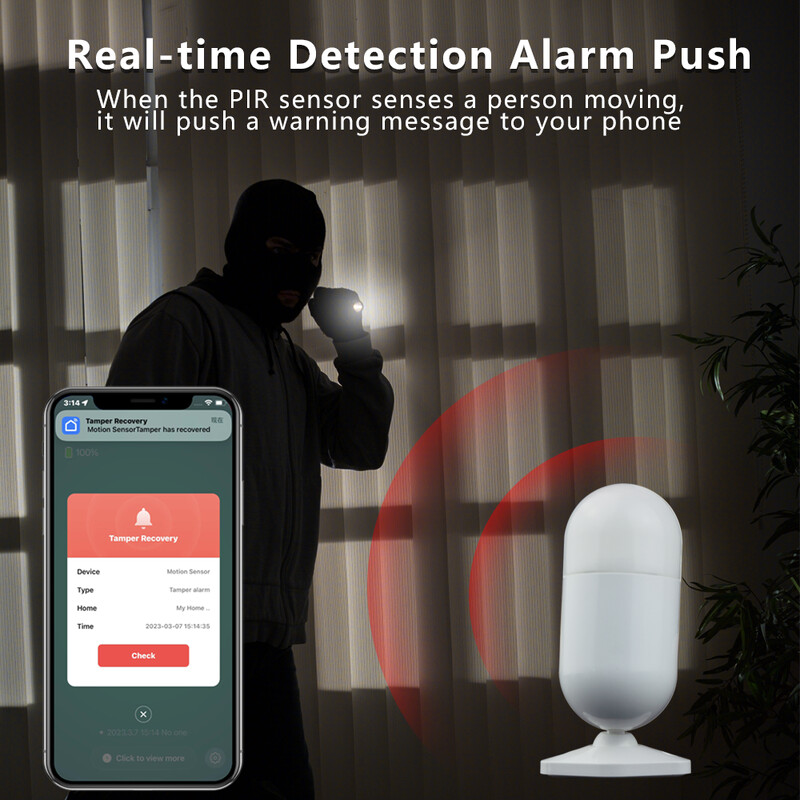 Meian Tuya Zigbee senzor ljudskog pokreta Pametni dom PIR senzor pokreta Detektor Alarm Sigurnost Smart Life radi sa ZigBee pristupnikom