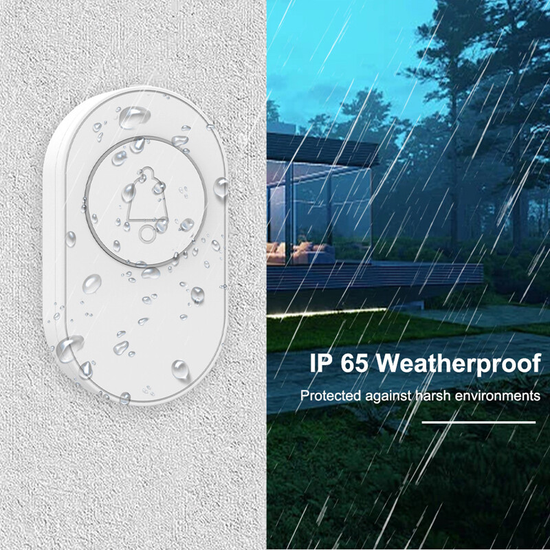 Bežični SOS gumb za hitne pozive za starije osobe IP65 Vodootporno 433MHz Pametno kućno zvono dobrodošlice