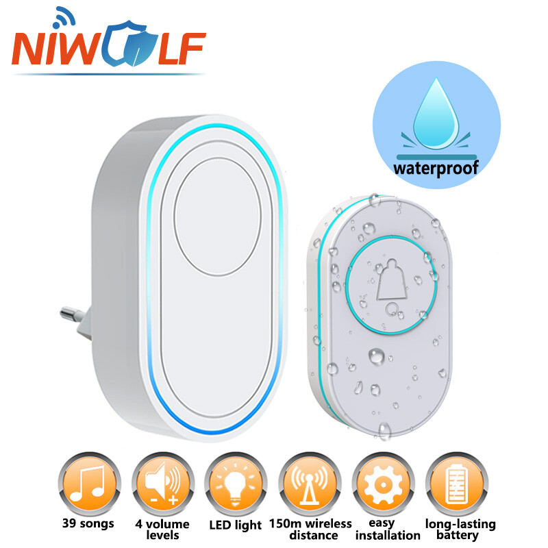 Bežični SOS gumb za hitne pozive za starije osobe IP65 Vodootporno 433MHz Pametno kućno zvono dobrodošlice