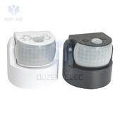 Senzor pokreta AC220-240V Detektor pokreta Automatski prekidač za svjetlo od 180-360 stupnjeva Vanjska infracrvena dvostruka indukcijska sonda PIRS24