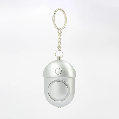 Osobni alarmni alarm za napad, 130 Db osobni sigurnosni alarmni privjesak s LED sirenom za preživljavanje protiv silovanja, ružičasto zlato