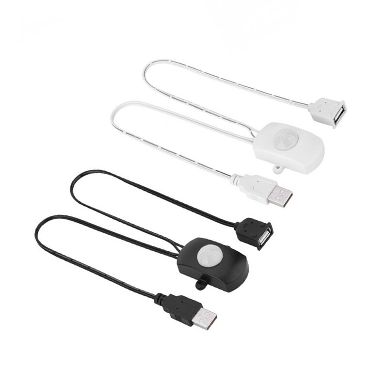 Comutator senzor de mișcare USB PIR 5A DC 5-24V Comutator detector inteligent de detectare în infraroșu pentru corp pentru bandă LED automată
