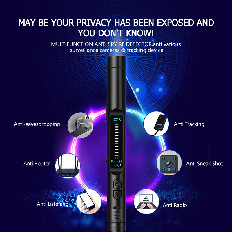 Hidden Cam Pen Anti Spy Camera Detector Bug Gadget Bežični RF Signal Finder Audio GSM Anti GPS Praćenje automobila Skener za prisluškivanje