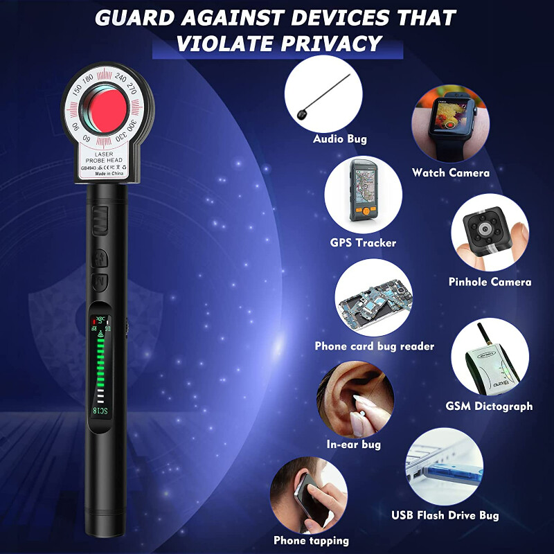 Hidden Cam Pen Anti Spy Camera Detector Bug Gadget Bežični RF Signal Finder Audio GSM Anti GPS Praćenje automobila Skener za prisluškivanje