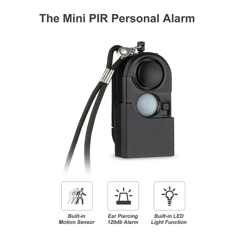 KERUI 2/4Pcs Prijenosni mini detektor pokreta Alarm 120DB Sirena SOS LED Svjetlo Sigurnost Za Putovanje Dom Djeca Sigurno Osobni alarm