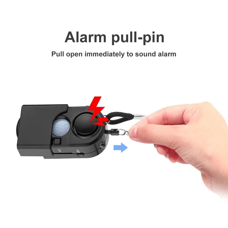 KERUI 2/4Pcs Prijenosni mini detektor pokreta Alarm 120DB Sirena SOS LED Svjetlo Sigurnost Za Putovanje Dom Djeca Sigurno Osobni alarm