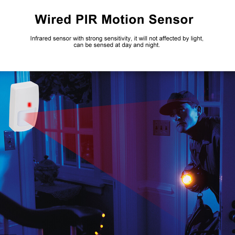 Laidinis dviejų technologijų infraraudonųjų spindulių judesio mikrobangų detektorius prie sienos montuojamas PIR judesio jutiklis, apsaugantis nuo naminių gyvūnėlių apsaugos signalizacijai nuo įsilaužimo