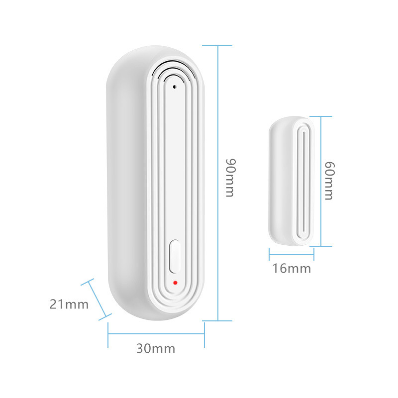 Tuya Smart WiFi Senzor alarmă ușă fereastră Casă inteligentă Detectoare deschise închise Alarmă Wifi acasă compatibilă cu Alexa Google Home