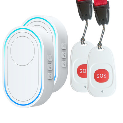 Topvico SOS gomb vezeték nélküli idősek pánik riasztó rendszer gondozó személyhívó nővér sürgősségi 433mhz óra hívás idős idős emberek