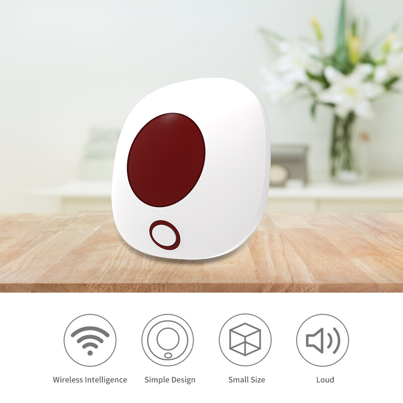 Sirenă fără fir pentru interior Staniot, 433Mhz, sistem de alarmă pentru securitatea casei, rezistent la apă, stroboscop, difuzor cu decibeli mari