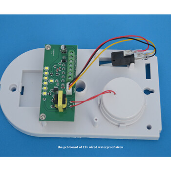 12v кабелна аларма външна водоустойчива звукова и светкавична алармена сирена