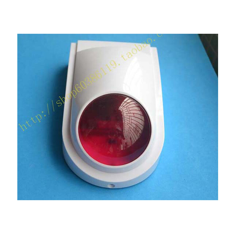 Sirenă de alarmă cu sunet și blitz pentru exterior, cu alarmă cu fir de 12 V