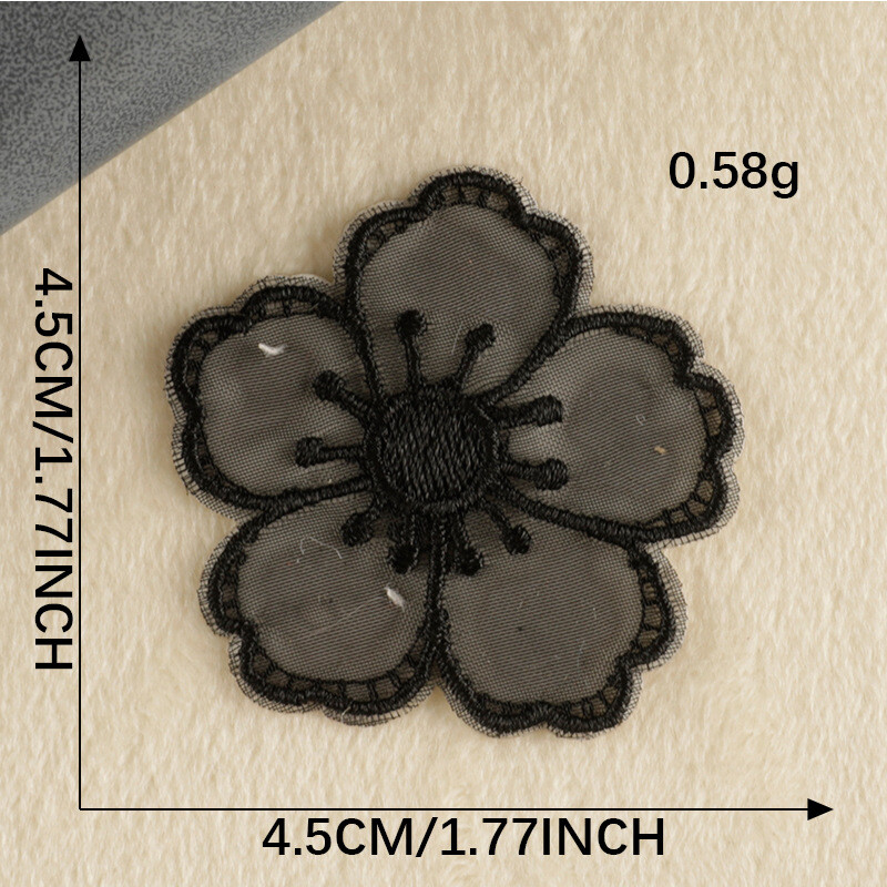 Eredeti hímző címke hímző tapasz öntapadó kiegészítők Csipke pillangó kabát tapasz hálós vékony szövet tapasz