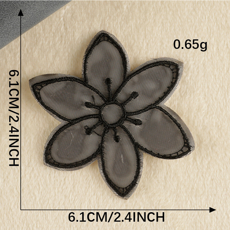 Eredeti hímző címke hímző tapasz öntapadó kiegészítők Csipke pillangó kabát tapasz hálós vékony szövet tapasz