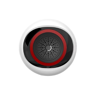 Zigbee bezvadu skaņas un vizuālais trauksmes signāls, liels decibels 100 dB skaņas drošības uzraudzība pretaizdzīšanas signāls, kas darbojas ar USB/baterijām