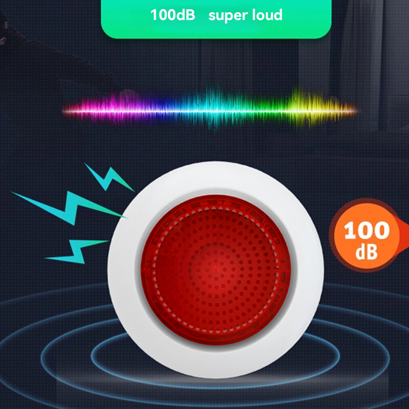 Meian Tuya 100dB Sirena Alarmă Wireless Sirena Alarma Linkage Control de protecție de securitate prin Smart Life APP ZigBee 3.0 Gateway