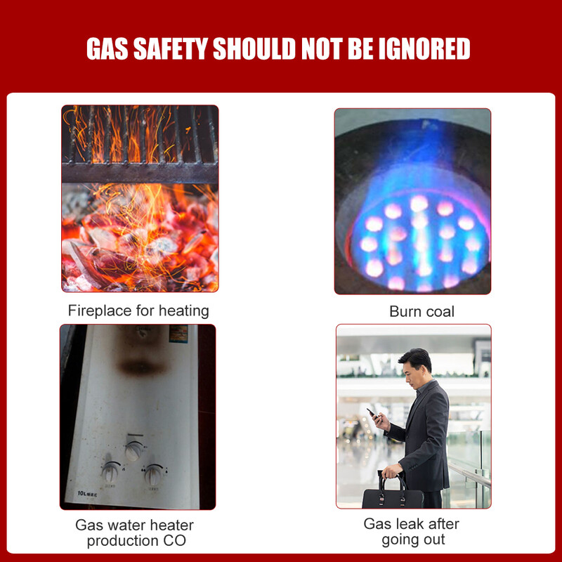 ACJ 2 in 1 LED digitaalne kaas-/suitsualarm vingugaasi detektor häälhoiatuse andur Kodu turvalisuse kaitse kõrge tundlikkusega