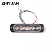 Sünkroonitud LED-hoiatusvalgusti 6W autostiilis strobo-vilkuvad tuled veoautode iluvõre tekk signaali avariihäire lamp 12v