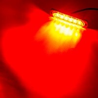 Sünkroonitud LED-hoiatusvalgusti 6W autostiilis strobo-vilkuvad tuled veoautode iluvõre tekk signaali avariihäire lamp 12v