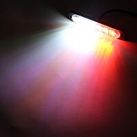 Sünkroonitud LED-hoiatusvalgusti 6W autostiilis strobo-vilkuvad tuled veoautode iluvõre tekk signaali avariihäire lamp 12v