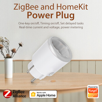 Tuya Smart Zigbee 3.0 Power Plug 16A EU Outlet 3680W Meter Remote Control με Tuya Hub Zigbee2mqtt και Home Assistant