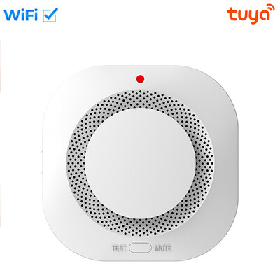 Tuya Smart WiFi/Zigbee suitsuandur Nutikas tulekahjualarm Progressiivne heli fotoelektriline suitsuandur Töö Tuya Zigbee jaoturiga