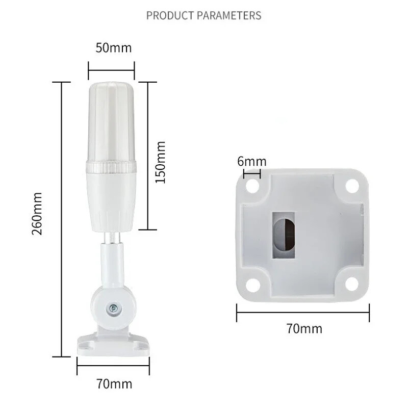 Ühekihiline kolmevärviline kokkuklapitav integreeritud kolmevärviline hoiatustuli LED häiresignaali indikaator 24v220v