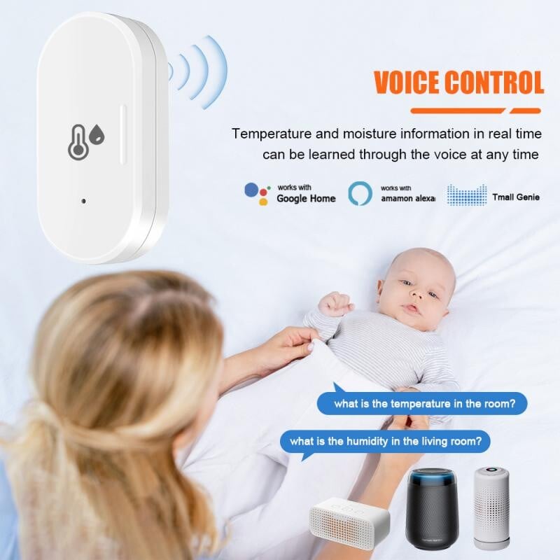 Tuya Zigbee Αισθητήρας θερμοκρασίας και υγρασίας APP Remote Monitor για Smart Home var Smart Life Εργασία με Alexa Google Assistant