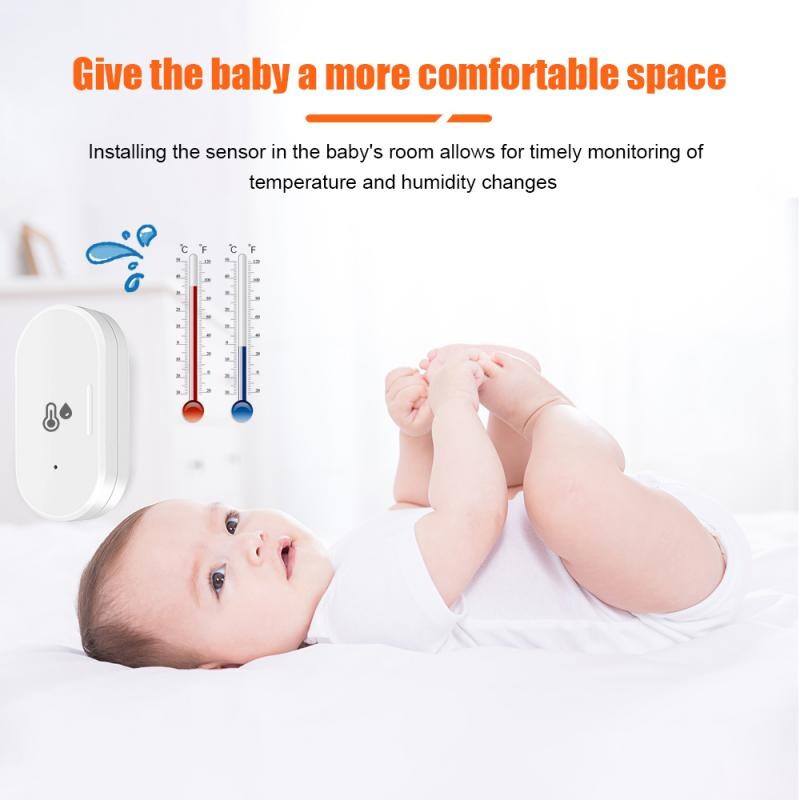 Tuya Zigbee Αισθητήρας θερμοκρασίας και υγρασίας APP Remote Monitor για Smart Home var Smart Life Εργασία με Alexa Google Assistant