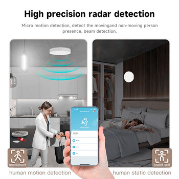 Tuya Wifi/Zigbee Human Presence Beam Detector Person High Precision Rader Detection Static Sensors Support Smart Life