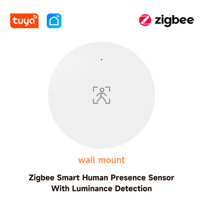 Detector de fascicul de prezență umană Tuya Wifi/Zigbee Detector radar de înaltă precizie de persoană Senzori statici de mișcare sprijină viața inteligentă