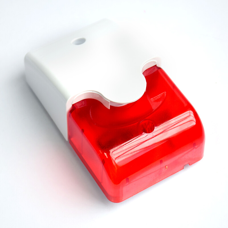 Eleopard siseruumides juhtmega alarmi sireen strobe välklamp 12 V juhtmega välgu sireen juhtmega tsooni gsm häiresüsteemi jaoks