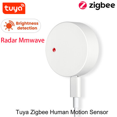 Tuya Smart Zigbee cilvēka klātbūtnes sensors, milimetrs radara viļņu kustības detektors. Darbs ar Tuya Hub mājas palīgu Zigbee2mqtt