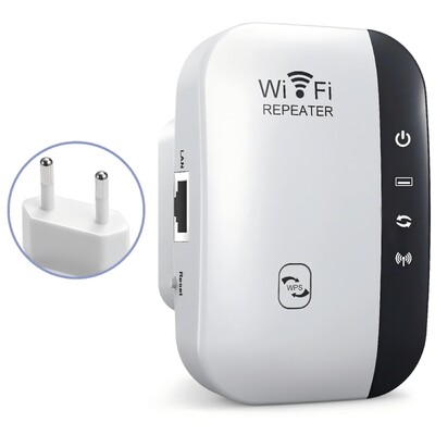 Wifi Repeater Ενισχυτής ασύρματου σήματος Εκτεταμένος ενισχυτής δικτύου EU US Home Router 300m Thro