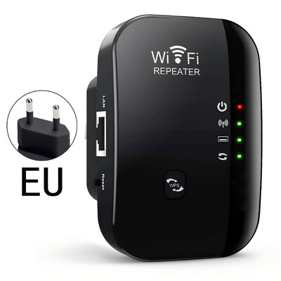 Wifi Repeater Ενισχυτής ασύρματου σήματος Εκτεταμένος ενισχυτής δικτύου EU US Home Router 300m Thro