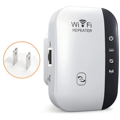 Wifi Repeater Ενισχυτής ασύρματου σήματος Εκτεταμένος ενισχυτής δικτύου EU US Home Router 300m Thro