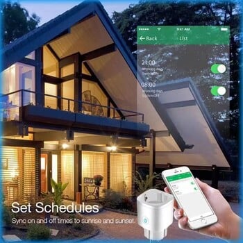 EWeLink EU Smart Socket WiFi Smart Plug With Power Monitoring Timing Voice Control Yandex Alice Маруся Alexa Google Assita