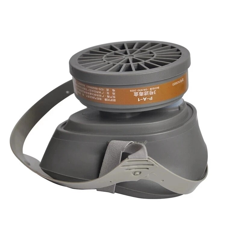 Mască de protecție împotriva fumului cu filtru de cărbune activat Respirator Vopsea Sudare Produse chimice Gaze toxice