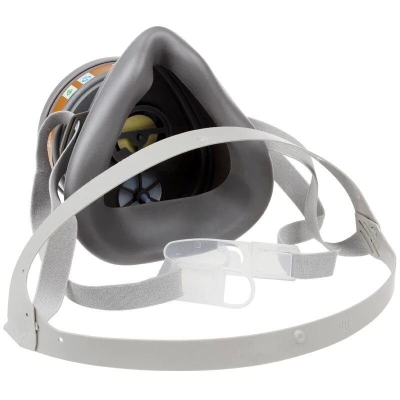 Mască de protecție împotriva fumului cu filtru de cărbune activat Respirator Vopsea Sudare Produse chimice Gaze toxice