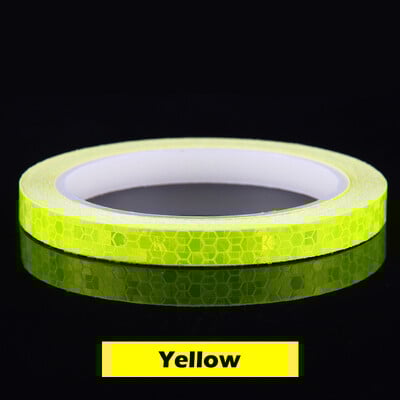 8 metru velosipēda riteņi, kas atstaro MTB velosipēdu, atstarojošā uzlīmes lente riteņbraukšanai Brīdinājuma drošības velosipēda riteņa dekors