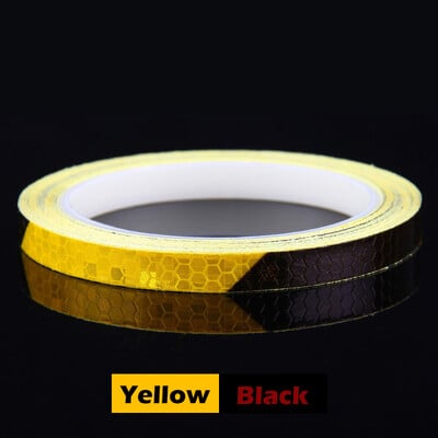 8 metru velosipēda riteņi, kas atstaro MTB velosipēdu, atstarojošā uzlīmes lente riteņbraukšanai Brīdinājuma drošības velosipēda riteņa dekors