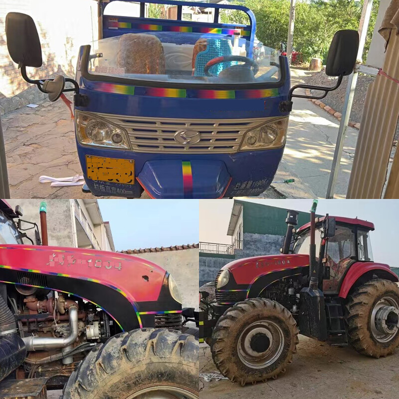 Spalvingi šviesą atspindintys lipdukai su gradiento akinančiomis spalvomis, motociklo dviračio kėbulo dekoravimo šviesą atspindinti juosta