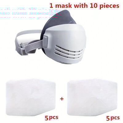 Mască de praf, mască de bumbac cu filtru, mască de jumătate de față, mască de praf, ceață de praf anti-construcții industriale, mască de gaz de siguranță