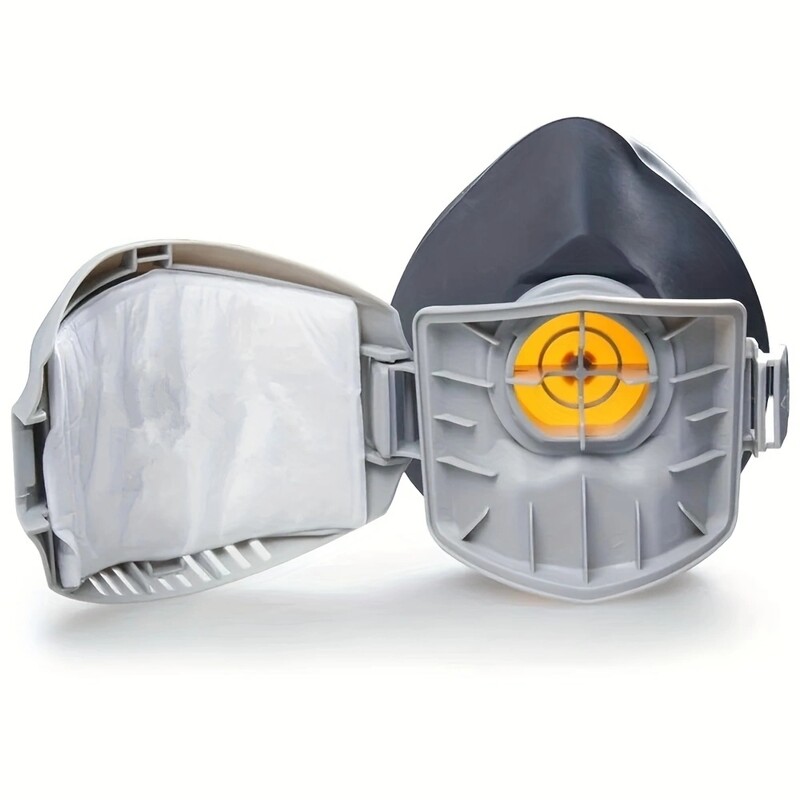 Mască de praf, mască de bumbac cu filtru, mască de jumătate de față, mască de praf, ceață de praf anti-construcții industriale, mască de gaz de siguranță