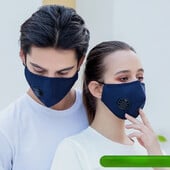 Επαναχρησιμοποιήσιμη, πλενόμενη βαμβακερή μάσκα αναπνευστική βαλβίδα PM2.5 κατά της σκόνης Μάσκα προσώπου Unisex Αντικαταστάσιμο φίλτρο Προστατευτικό φίλτρο 5 στρώσεων