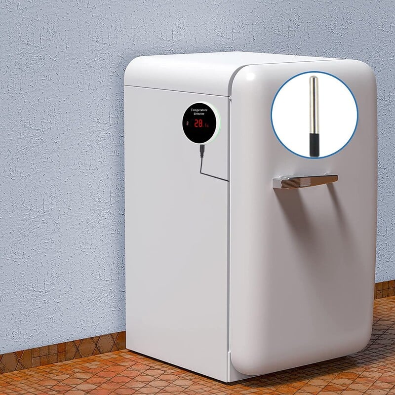 Tuya WiFi temperatūras sensors 1M/3M zondes digitālais LCD ekrāns Smart Life termometrs ledusskapja ūdens baseina termostatam tālvadības signalizācija