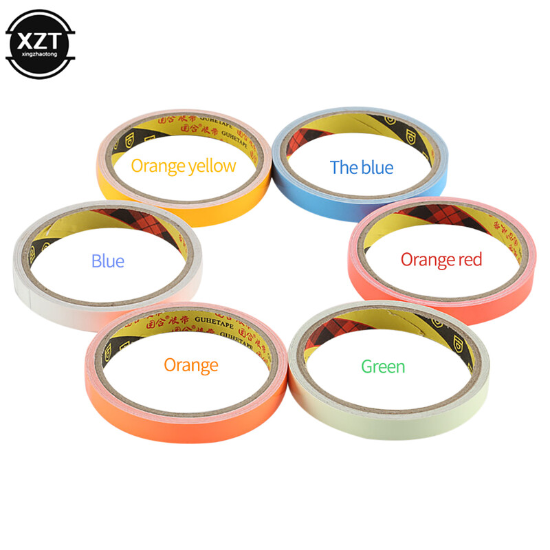 1vnt Šviečianti juosta 12mm *3M lipni juosta naktinis matymas šviečia tamsoje saugos įspėjimas saugos scenos namų dekoravimo juostos