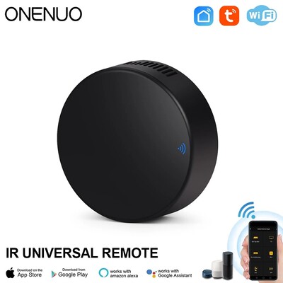 ONENUO TUYA WIFI tālvadības pults Home Smart Life APP Inteliģentā WIFI universālā tālvadības pults televizoram/gaisa kondicionierim/ventilatoram